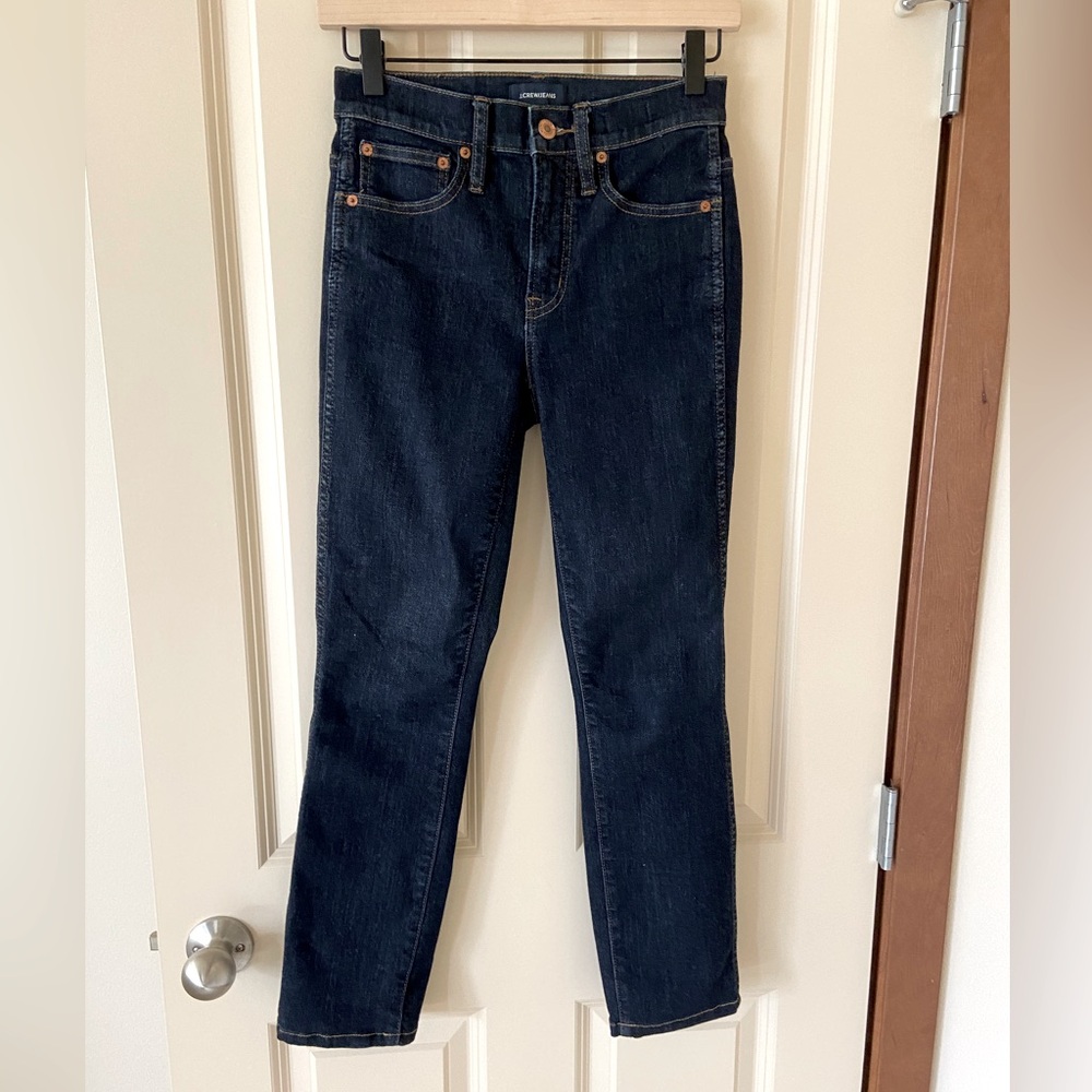 J Crew Vintage Straight Dark Wash Denim 24